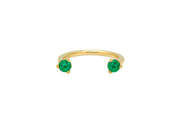 Floating Emerald Ring