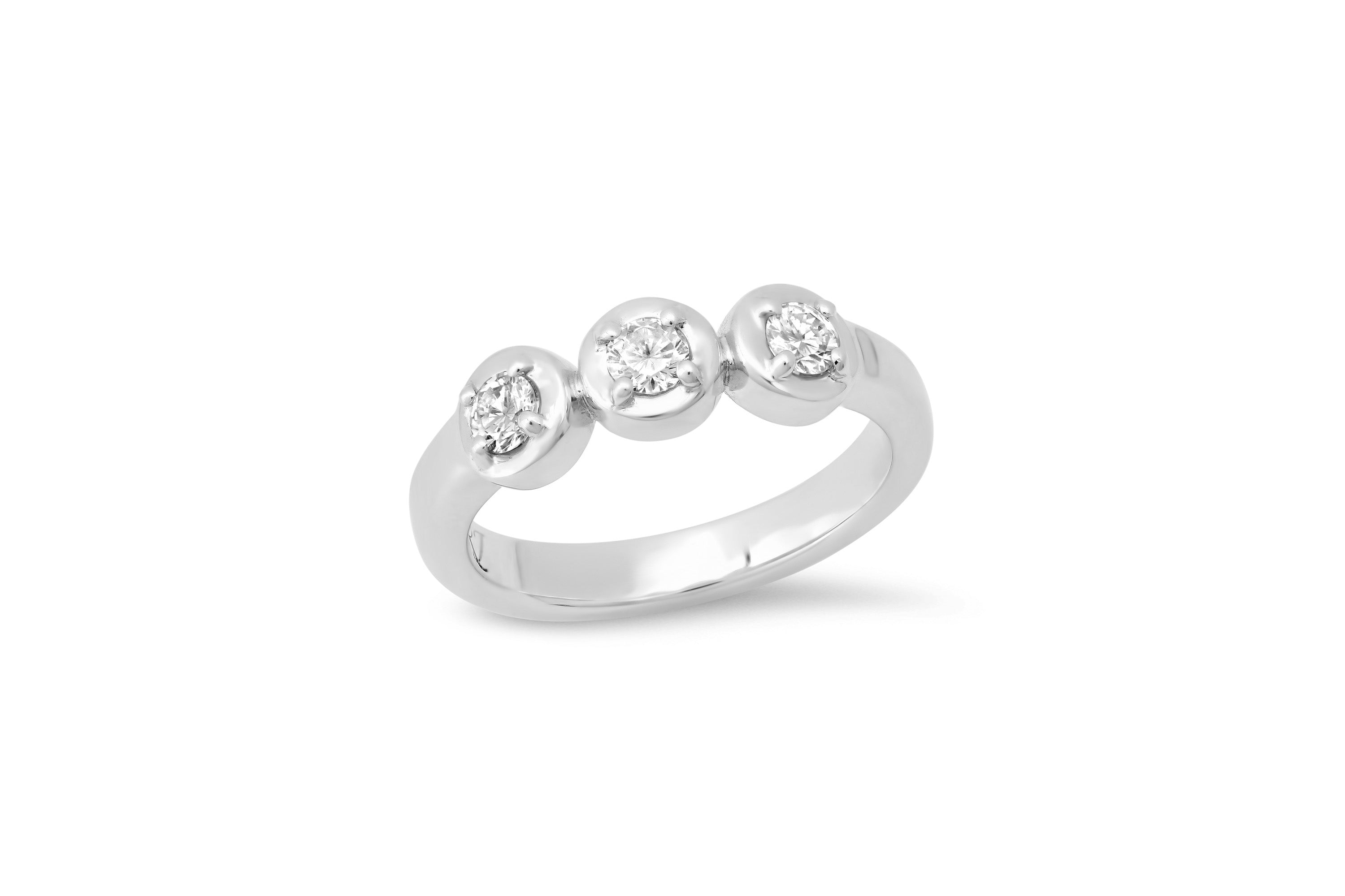 3 Diamond Cloud Ring