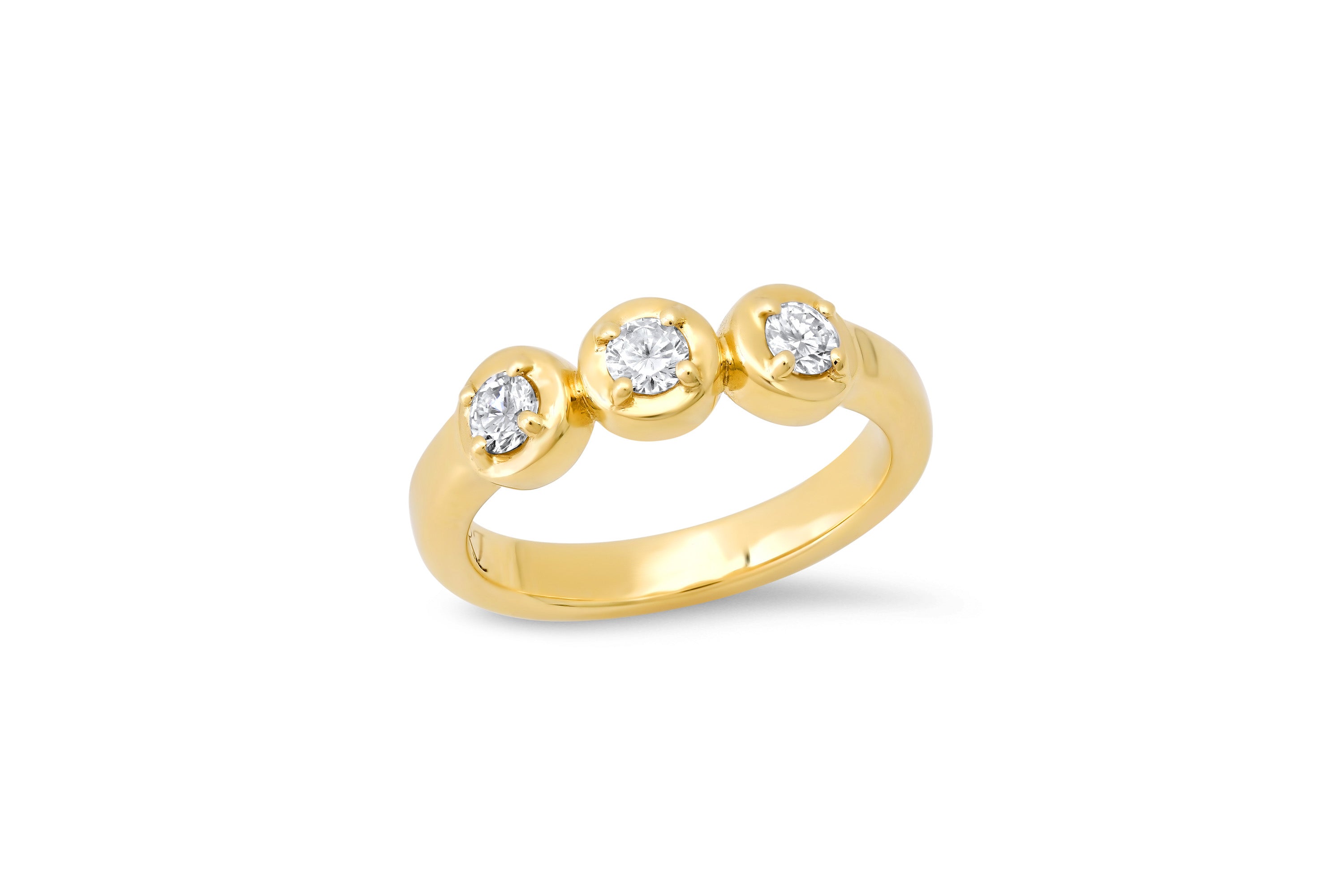 3 Diamond Cloud Ring