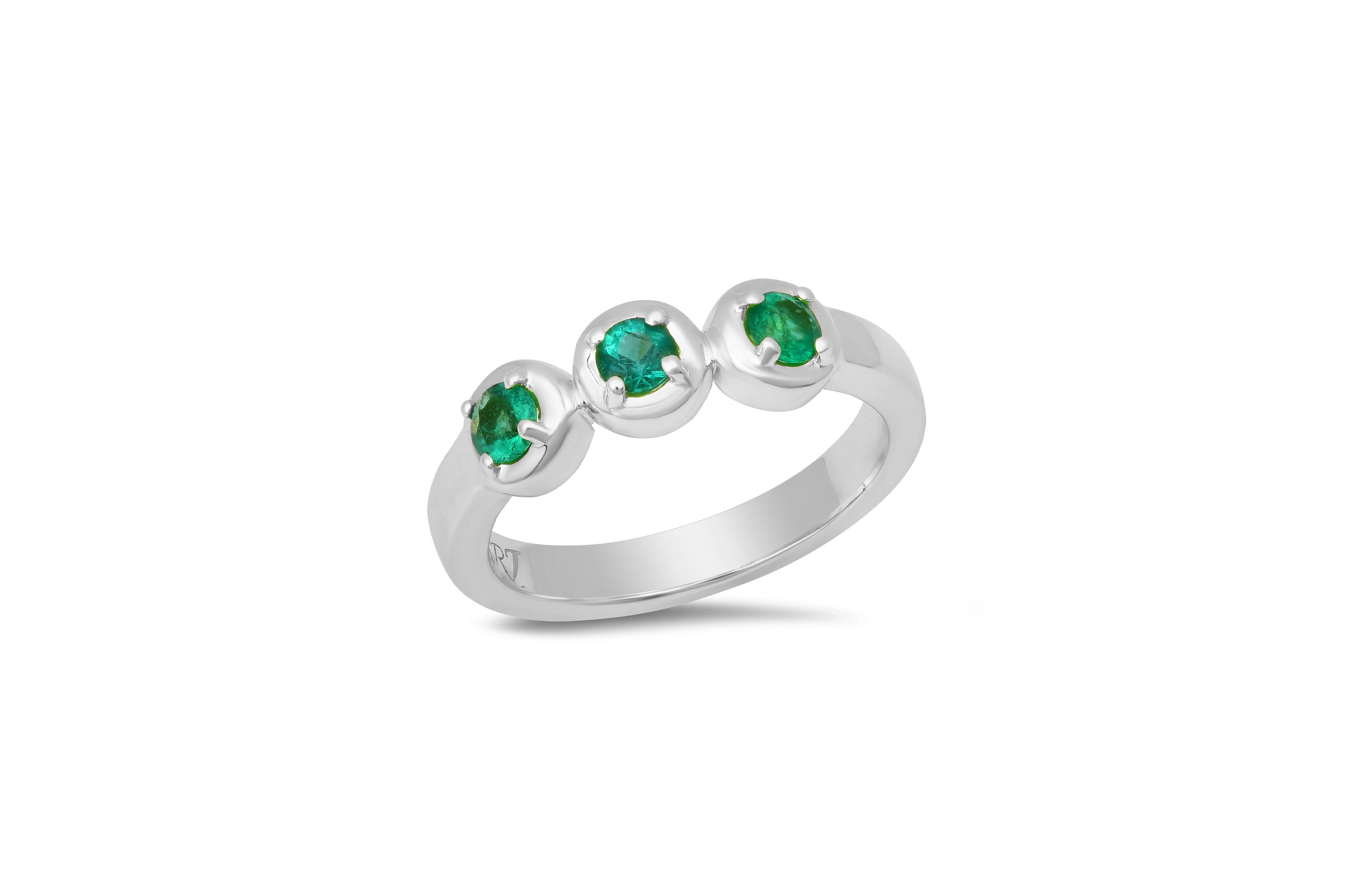 3 Emerald Cloud Ring