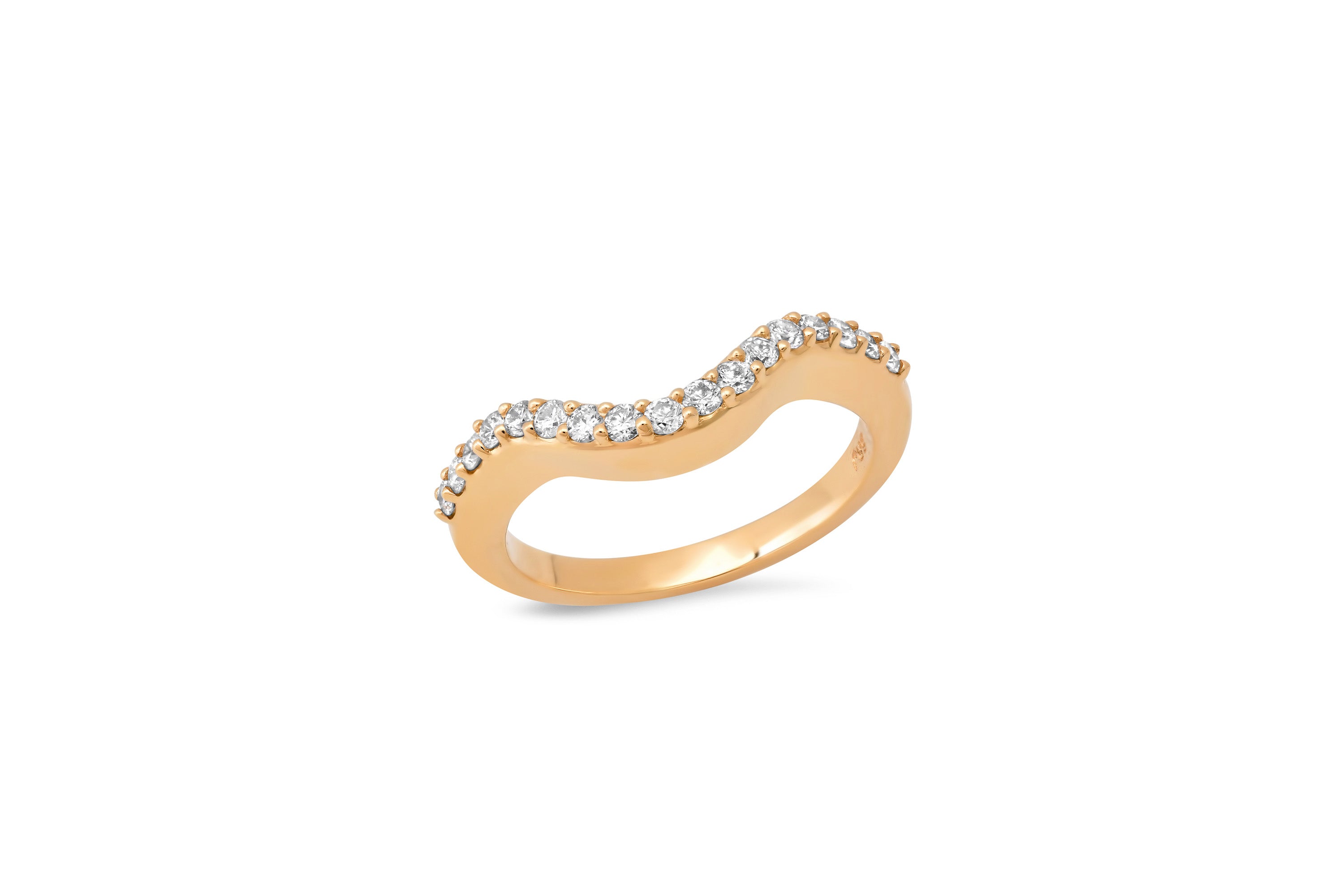 Diamond Nest. Band Ring