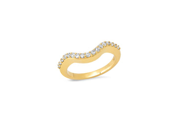 Diamond Nest. Band Ring