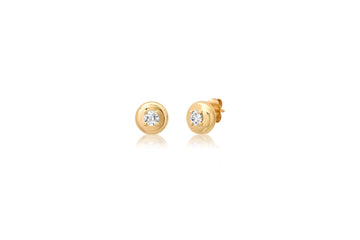 Diamond Cloud Stud Earrings