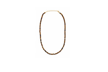 Mini Gemstone and 14k Gold Beaded Necklace