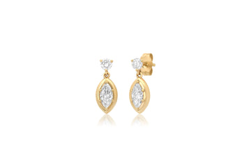 The Diamond Cloud Marquise Dangle Earrings
