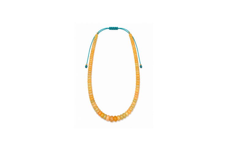 Graduated Fire Opal Necklace