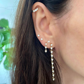 10 Diamond Dangle Earrings