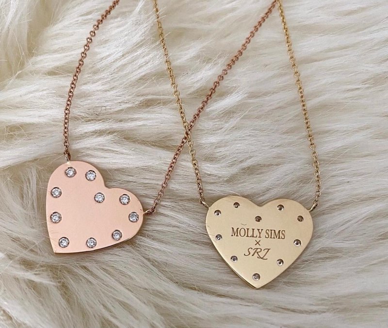 Engraving on back of Heart Necklaces.