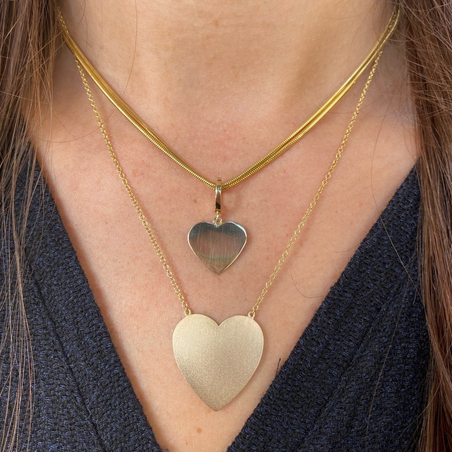Size differences of Small Heart & Large Heartmsxsrj-solid-heart-charm-yellow-gold-shylee-rose-jewelry
