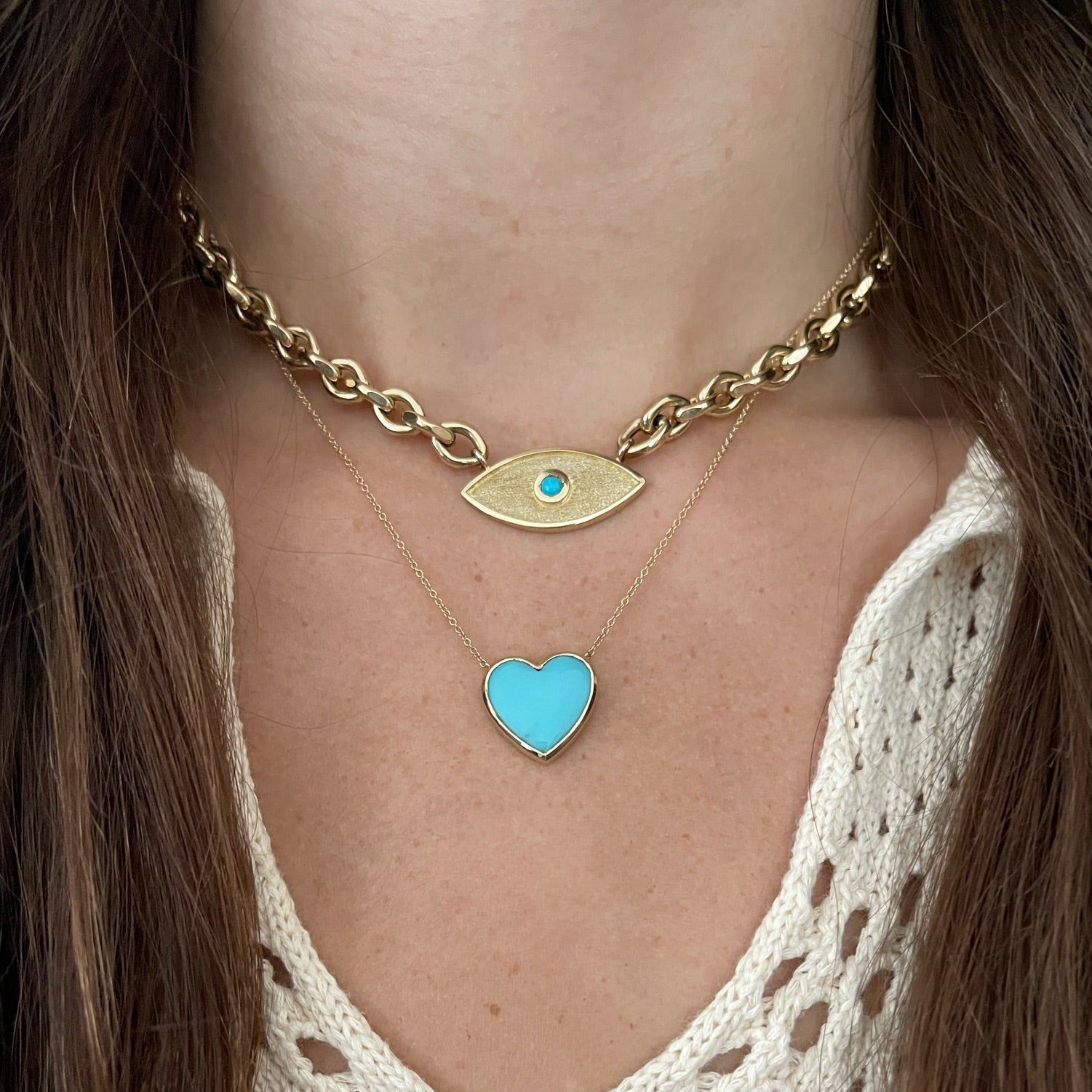 turquoise-double-protection-necklace-yellow-gold-shylee-rose-jewelry