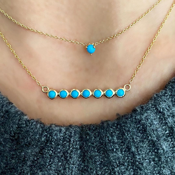 Floating Turquoise Necklace