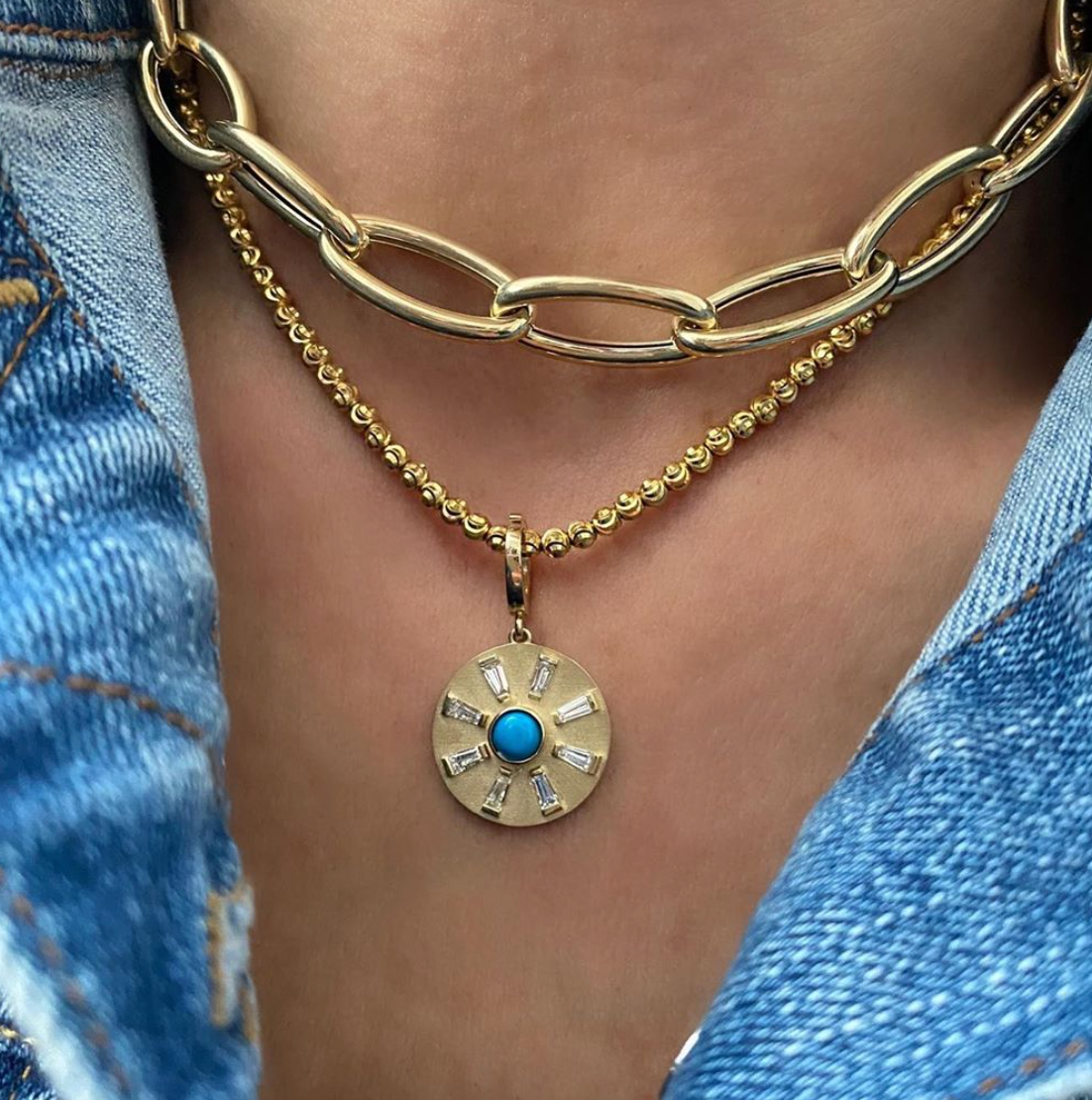 turquoise-stone-with-baguette-ray-disc-charm-yellow-gold-shylee-rose-jewelry